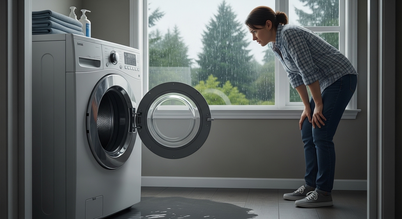 Vancouver homeowner looks at a broken appliance, pondering the repair vs replace dilemma