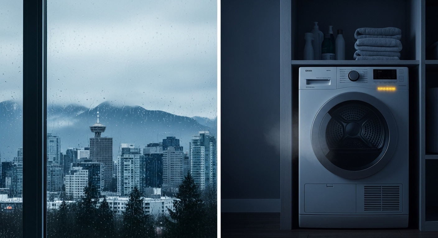 Appliances struggling on a rainy day in Vancouver